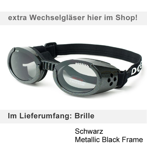 HundeSonnenbrille schwarz rot blau Doogles dogs4friends.de