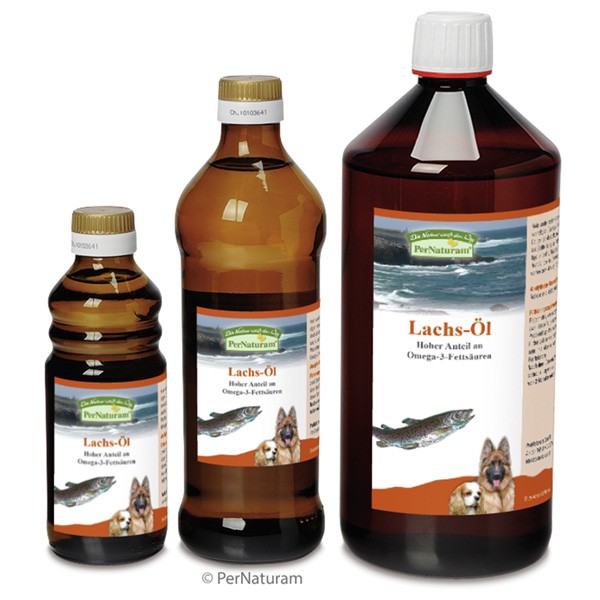 Reines Lachs-Öl von PerNaturam mit hochkonzentrierten Omega-3-Fettsäuren