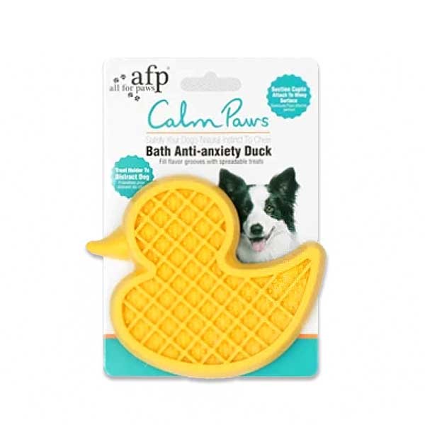 Leckpad Bade-Ente von Holland Animal Care für Hunde mit Badeangst