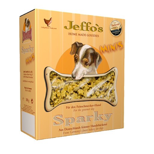 Sternchen-Hundekekse Jeffos Sparky Minis mit Hühnchen