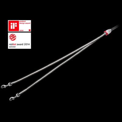 Flexi Vario Duo Belt Doppelgurt für zwei kleine Hunde