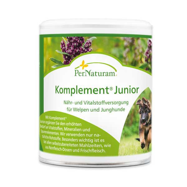 Komplement Junior von PerNaturam für die Vitalstoffversorgung junger Hunde