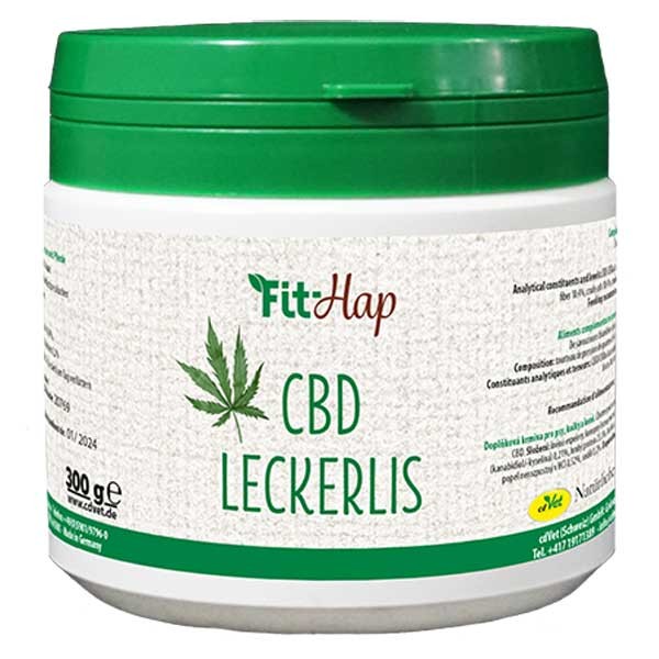 Fit-Hap CBD Leckerlis von cdVet als gesunder Nahrungsergänzer für Hunde