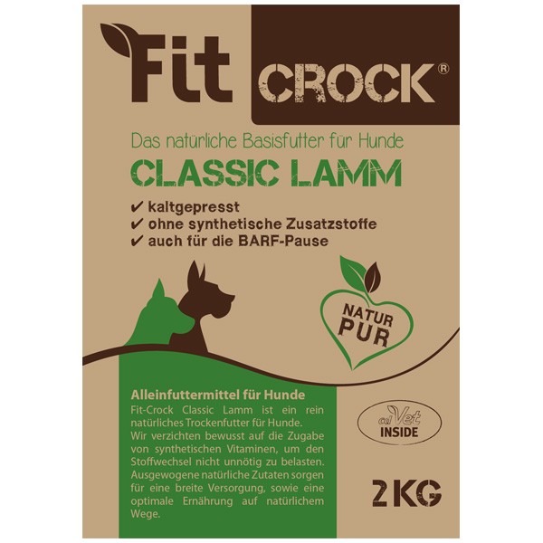 Fit-Crock Classic Lamm gesundes Trockenfutter von cdVet ohne Zusätze