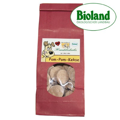 Leckere Bioland Pom-Pom-Kekse mit Dinkel und Apfel