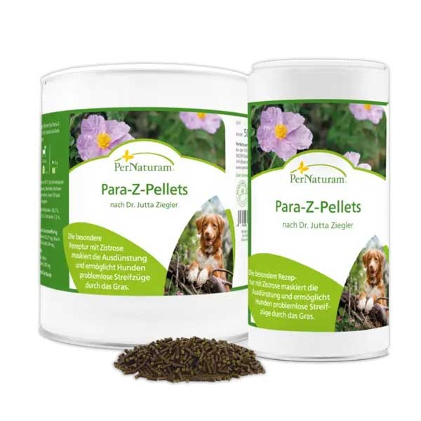 Para-Z-Pellets nach Dr. Jutta Ziegler von PerNaturam für Hunde in Wiese und Wald
