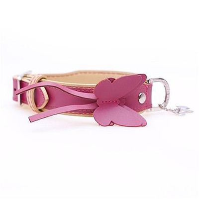 Pink Cream Lederhalsband von Hamish Mc Beth