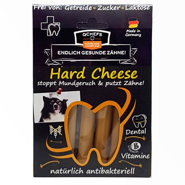 Hard Cheese Käsestangen von QChefs halten Zähne und Hund gesund