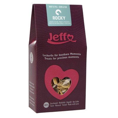 Rocky Leckerlie mit Lachs gut für die Haut von Jeffo