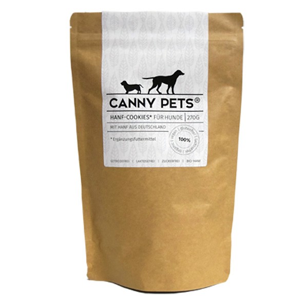 Hanf-Cookies von Canny Pets für einen vitalen Hund - vegan und natürlich