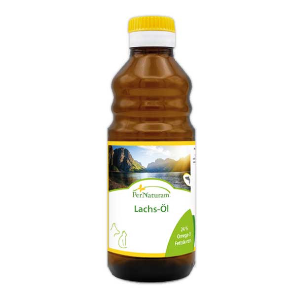 Reines Lachs-Öl von PerNaturam mit hochkonzentrierten Omega-3-Fettsäuren