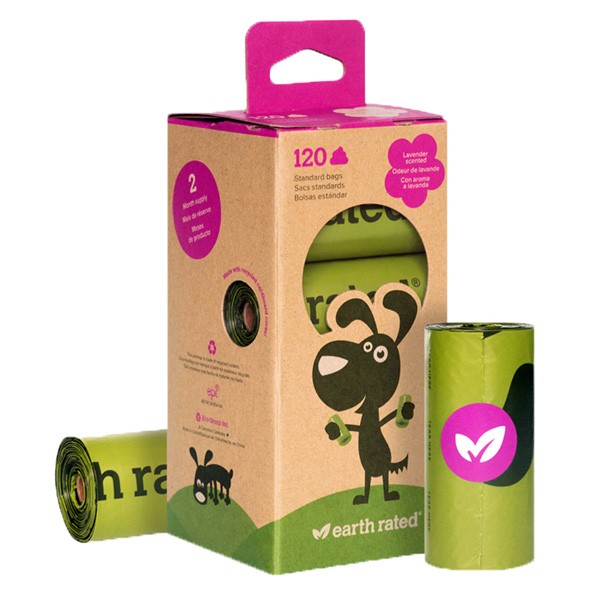 Earth Rated PoopBags Hundekotbeutel mit Lavendel-Duft