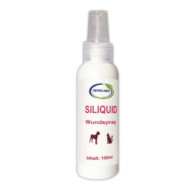 Siliquid Wundspray von TierraMed zur hygienischen Hundehaut-Pflege
