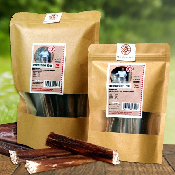 Ochsenziemer-Sticks Hunde-Havanna von Paul & Paulina