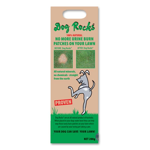 Dog Rocks Natur-Steine gegen Hunde-Pinkelflecken im Rasen