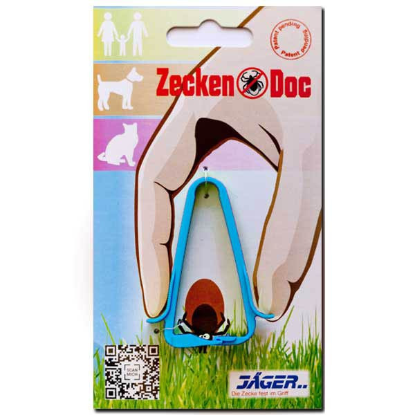 ZeckenDoc Zeckenzange mit Anti-Quetsch-Hebefunktion von Jäger