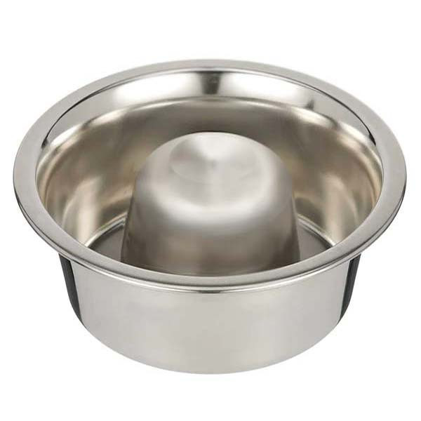 Anti-Schling-Napf Slow Feed Bowl von Neater Pets aus Edelstahl