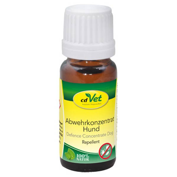 Natürlicher Zeckenschutz und Flohschutz cdVet Abwehrkonzentrat - 10 ml - mild - ohne teebaumoel